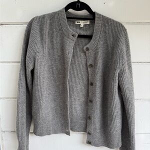 Uniqlo Gray Cardigan Sweater